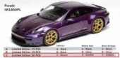 ͽ IM1830PL-C IVY Tailor 1/18 ݥ륷 PORSCHE 911 S/T 992 Purple Brown Interior Golden Wheel Golden Stripes 20pcs