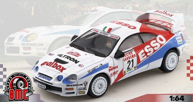 新品 64B0421 BM CREATIONS 1/64 トヨタ セリカ ST205 ESSO サンレモ