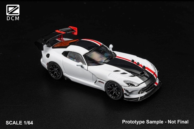 予約 DCM 1/64 ダッジ バイパー Dodge Viper ACR Black Orange