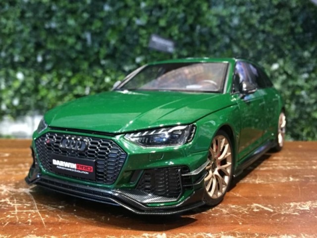 取寄せ KLW0002302 KILOworks 1/18 アウディ Audi RS4 Darwin GREEN