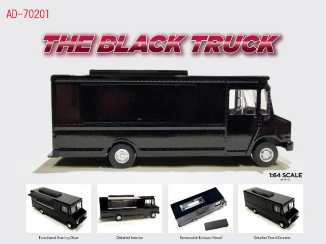 新品 AD-70201 American Diorama 1/64 フードトラック The Black Truck
