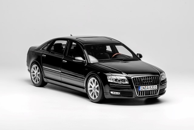 予約 MH030BK モーターヘリックス 1/18 アウディ Audi A8 W12