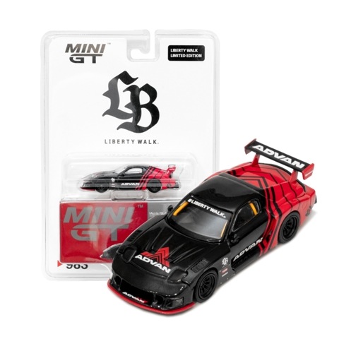 新品 MC198-AD TSM MINI-GT 1/64 マツダ Mazda RX-7 LB-Super