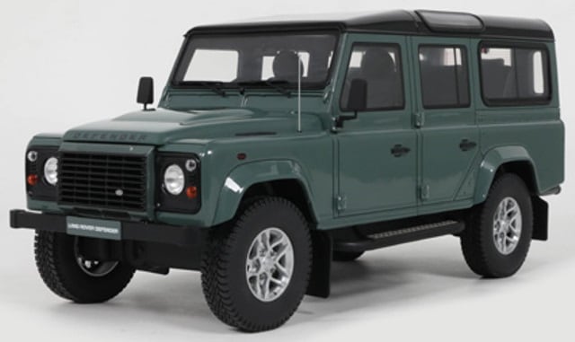 1/18 ランドローバー ディフェンダー ミニカー グリーン ライト ROVER ランドローバー ディフェンダー 110 ミニカー 1/18 全2色 ライト