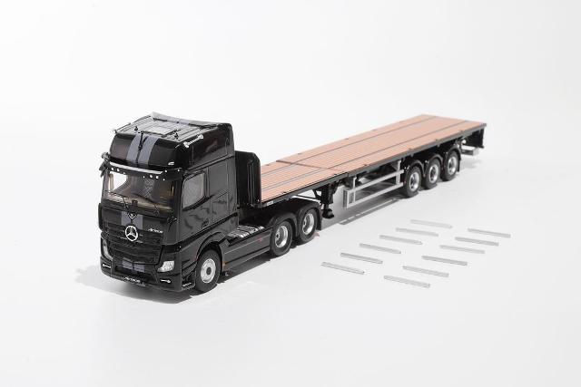 ゲインコープ 1/64 メルセデスベンツ アクトロス ブラック 積載車 GCD ゲインコープ 1/64 メルセデスベンツ アクトロス ブラック 積載