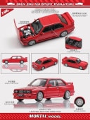 ͽ  Mortal 1/64 BMW E30 M3 SPORT EVOLUTION Pearl Red