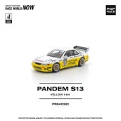 ͽ PR640361 POP RACE 1/64  ѥǥ åȥХˡ S13 Silvia Pandem Rocket Bunny Yellow-White #84