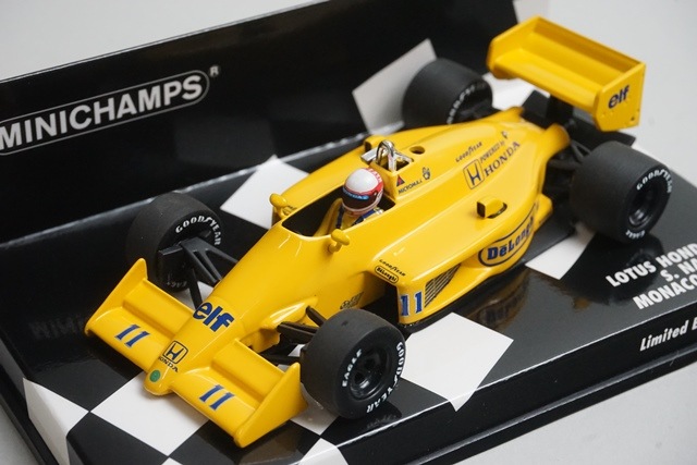 1/43 ロータス ホンダ 99T キャメル仕様 モナコGP 中嶋悟 PMA ミニチャンプス 1/43 ロータス ホンダ 99T 1987年 モナコGP初