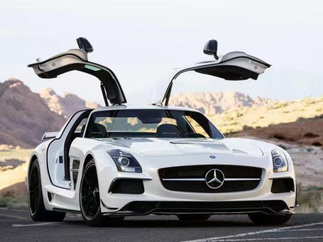 稀少 京商 Mercedes-Benz SLS AMG ホワイト ボディセット 予約 Funny Model 1/64 メルセデス ベンツ BENZ SLS AMG BS C