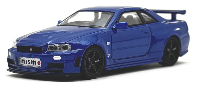 予約 K07130LBL 京商 1/64 [MOTN] ニスモ R34 GT-R Z-tune LED