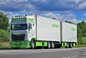 ͽ�� 01-5067 WSI 1/50   Hermus SCANIA S HIGHLINE CS20H 6X2 TAG AXLE RIGED REEFER TRUCK DRAWBAR  TRAILER - 5 AXLE  S �ϥ��饤�� CS20H 6x2 ��������������� ��¢�ꥸ�åɥȥ�å� �� �ɥ����С��ȥ졼�顼����5��������