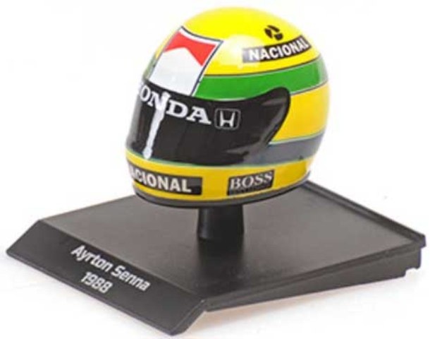 レア品　ミニチャンプス　アイルトン・セナ 1/8サイズ【ミニチュアヘルメット】 ミニチャンプス アイルトン セナ 1988ヘルメット1/8 - メルカリ