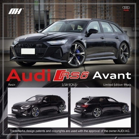 1/18 アウディ　RS6 アバント C8 ダイキャスト　ミニカー　ブラック Amazon | TOP SPEED 1/18 ABT アウディ RS 6 Johann Abt
