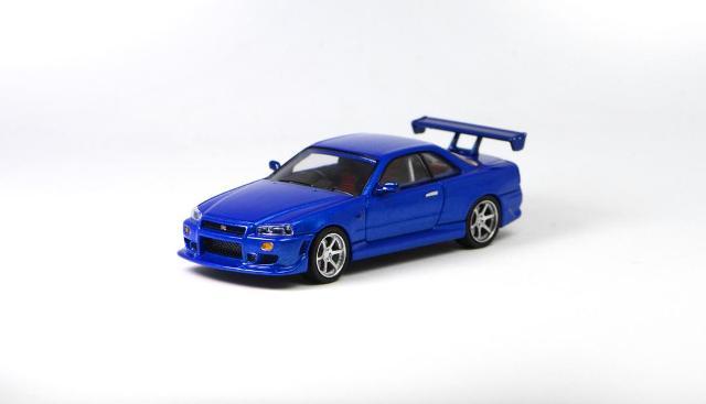 ブルースカイさん専用。 予約 KOD 1/64 日産 スカイライン Skyline GT-R R34 Bayside