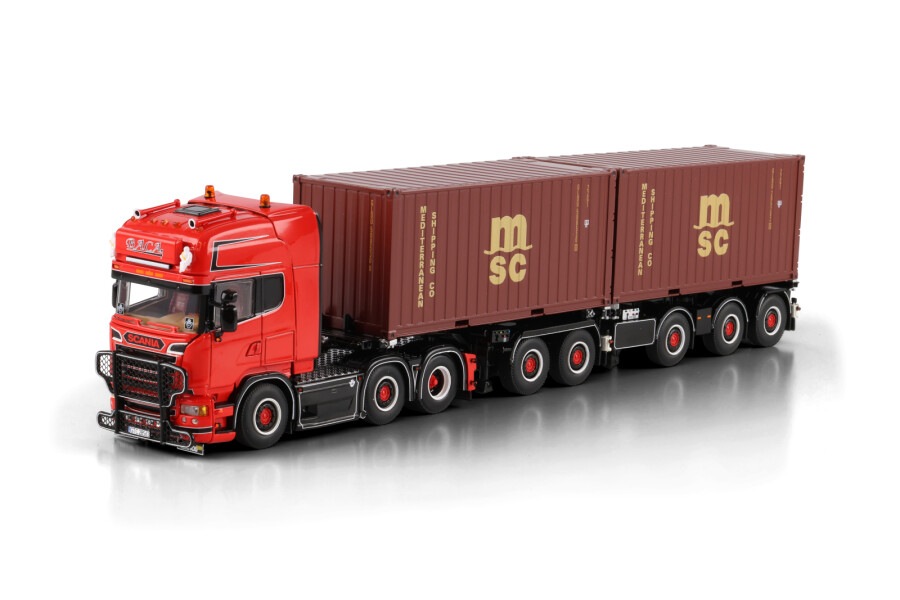 予約 01-5058 WSI 1/50 BACA SCANIA R6 TOPLINE 6X2 TWIN STEER