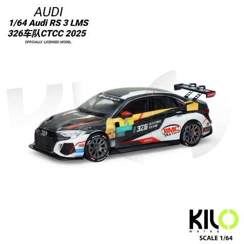 新品 KLW0024-4 KILOworks 1/64 アウディ RS 3 LMS 326 チームCTCC