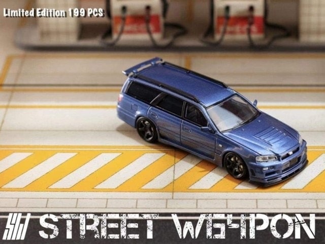 新品特価 Street Weapon 1/64 日産 ステージア 改 STAGEA R34 GT