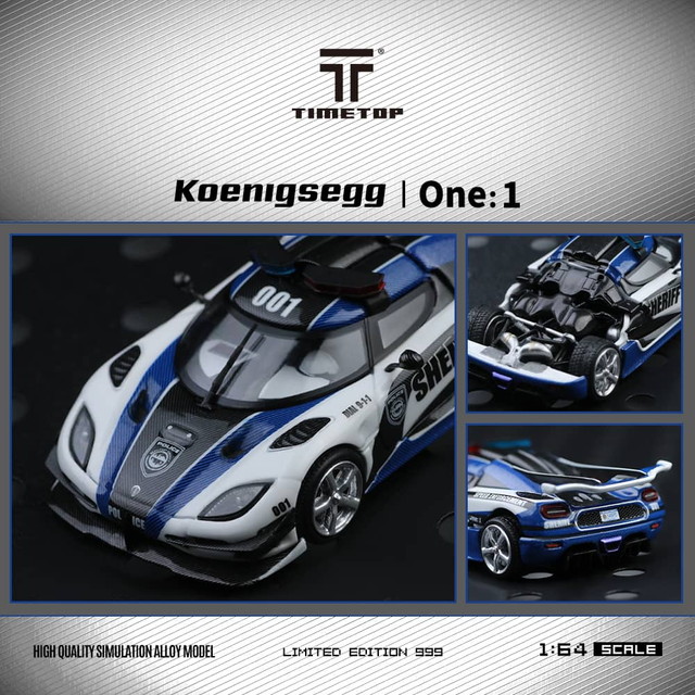 予約 TT644816 TimeTop x Time Model 1/64 ケーニグセグ