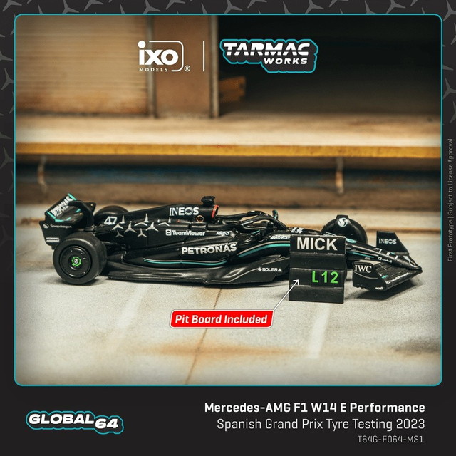 新品 T64G-F064-MS1 Tarmac Works 1/64 メルセデス Mercedes-AMG F1
