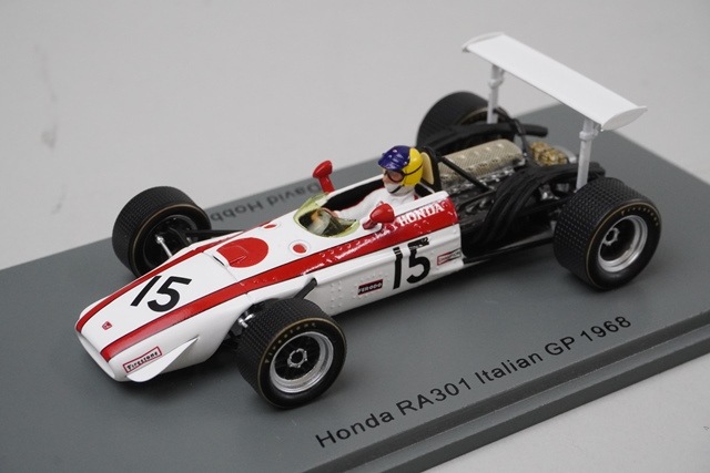 1/43 スパーク S6225 ホンダ RA301 イタリアGP 1968 #15 D.ホッブス