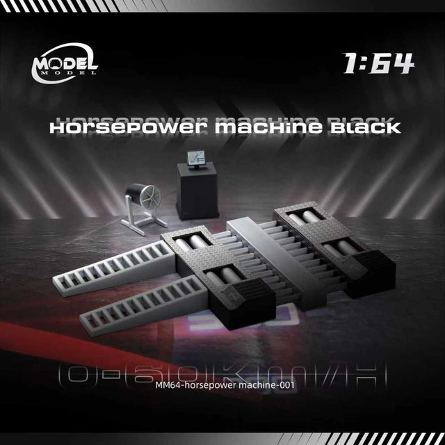 新品 ModelModel 1/64 シャーシダイナモ 馬力マシーン Horsepower