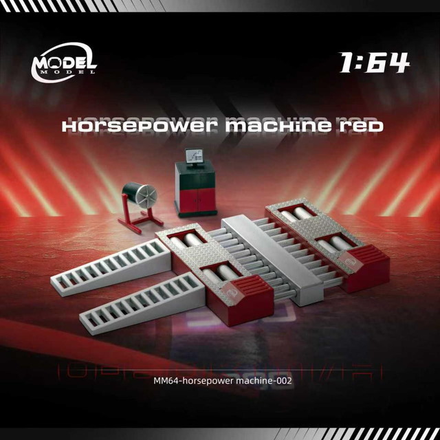 新品 ModelModel 1/64 シャーシダイナモ 馬力マシーン Horsepower