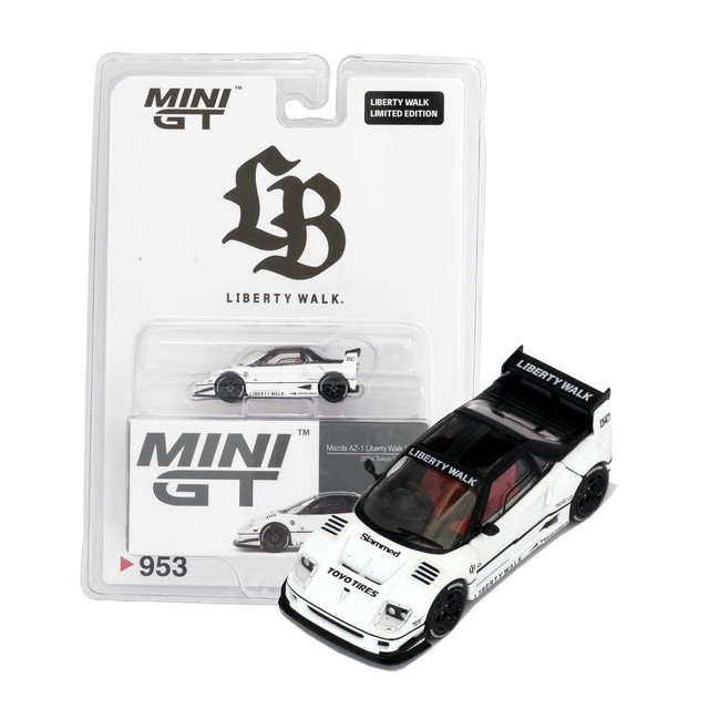 MINI GT 2種　LB WORKS MINI GT 140 LB WORKS Nissan GT-R (R35) JPS Type 2, Rear Wing
