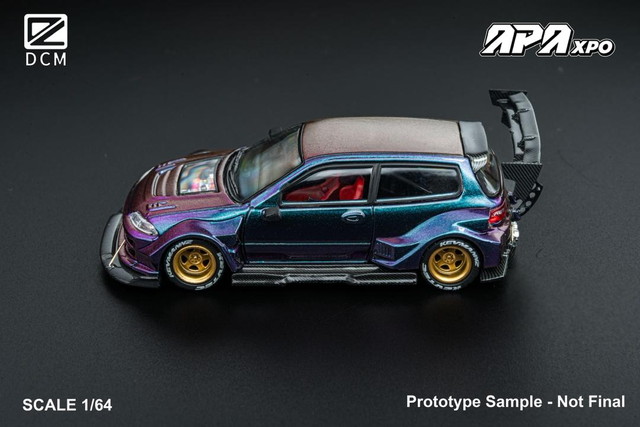 新品 DCM 佛山限定 1/64 Kevmannz 1996 EG6 Hatchback Wide Body