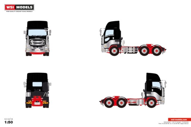 予約 01-5194 WSI 1/50 Isuzu ISUZU GIGA SHORT-CAB 6X4 Black