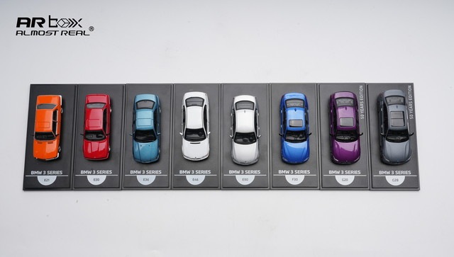 ミニカーセット 218台　値下げ可能！ 新品 AR Box [ Almost Real Model ] 1/64 BMW 3 シリーズ 50周年記念