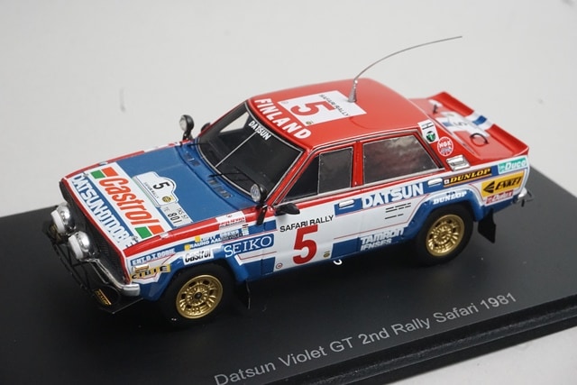 1/43 スパーク S7772 日産 ダットサン バイオレット GT サファリラリー