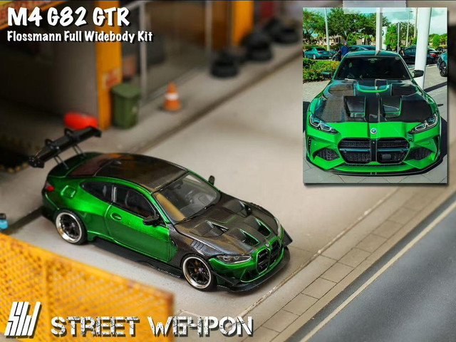 新品 SW Street Weapon 1/64 BMW G82 M4 GTR Widebody Kit Modified