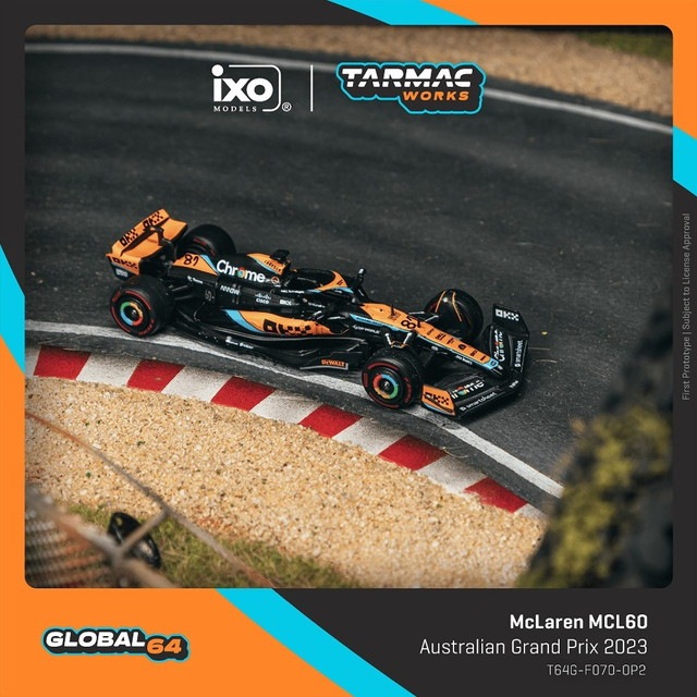 新品 T64G-F070-OP2 Tarmac Works 1/64 マクラーレン McLaren MCL60