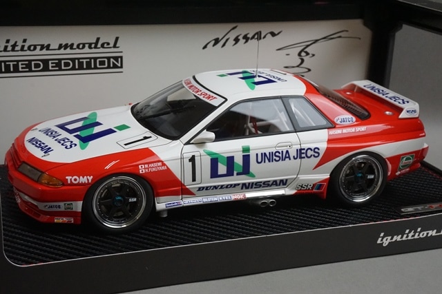 IG 1/18 ユニシア ジェックス スカイライン No.1 1993 JTC IG2978 UNISIA JECS SKYLINE (#1) 1993 JTC With Mr. Hasemi
