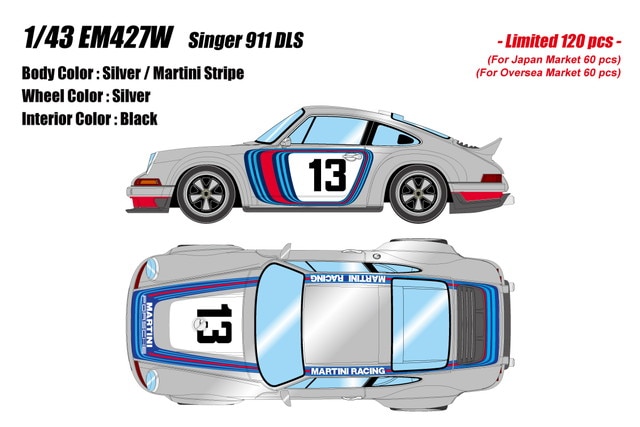 新品 EM427W メイクアップ/アイドロン 1/43 シンガー Singer 911 DLS