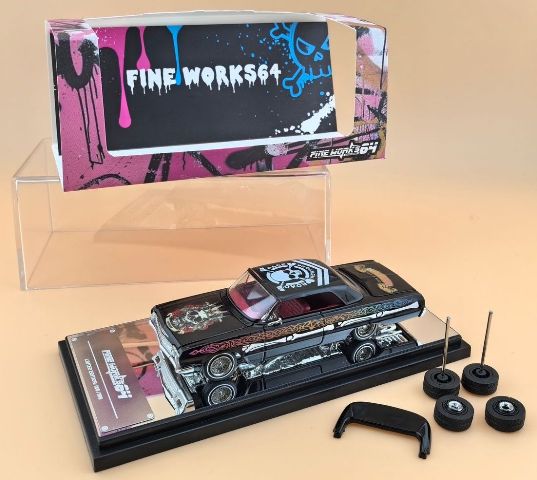 予約 Fine Works64 1/64 シボレー インパラ Impala A/Skul Black