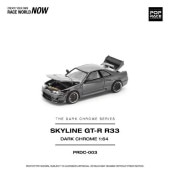 ͽ PRDC-003 POP RACE 1/64  饤 SKYLINE R33 GT-R DARK CHROME