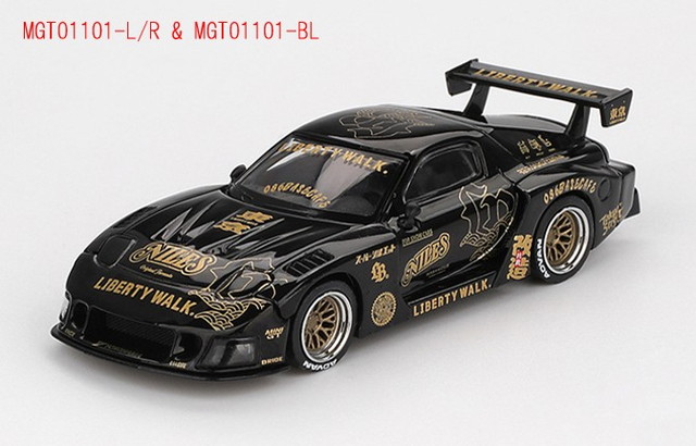 新品 MGT01101-BL TSM MINI-GT 1/64 マツダ RX-7 LB-Super Silhouette