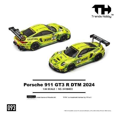 新品 241084-C Trends Hobby 1/64 ポルシェ Porsche 911 GT3 R DTM