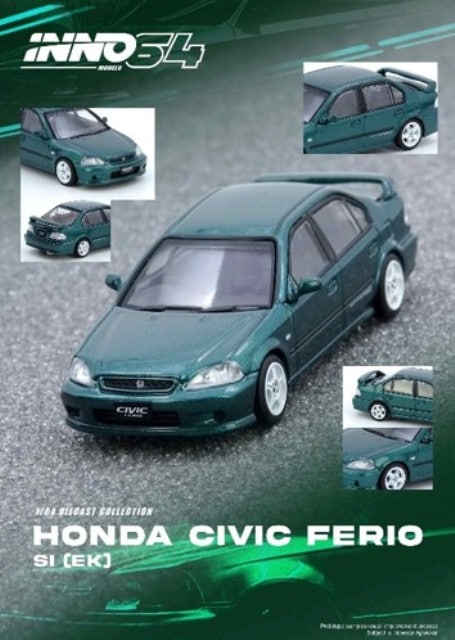 予約 IN64-EKS-GREEN INNO イノモデル 1/64 ホンダ Honda シビック