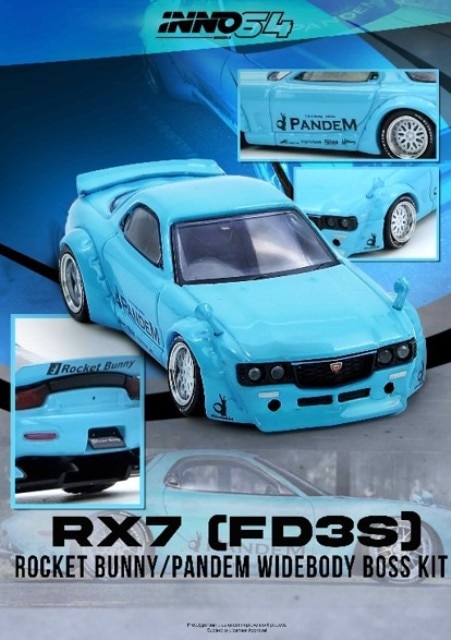 新品 IN64-RX7FDP-TIFBLU INNO イノモデル 1/64 マツダ Mazda RX7