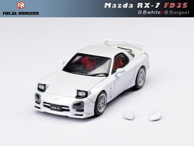 新品 Focal Horizon FH 1/64 マツダ RX-7 FD3S A Spec White, Boost