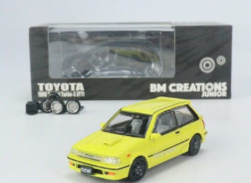 新品 64B0258 BM CREATIONS 1/64 トヨタ スターレット ターボS 1988