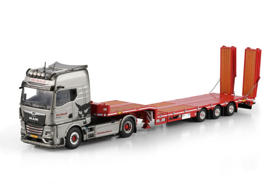 予約 01-4945 WSI 1/50 De Kruif machines MAN TGX GX 4X2 SEMI LOW