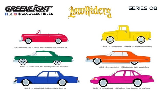 予約 63090 GreenLight 1/64 California Lowriders Series 8