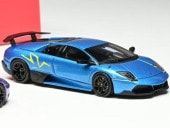 ����  High Rev Model HRM 1/64 ���ܥ륮���� ��륷���饴 Lamborghini Murcielago LP670-4 SV Blu Nila