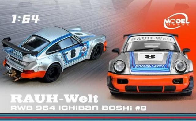 新品 ModelModel 1/64 RWB 964 Ichiban Boshi #8 ※ブリスター仕様, Boost Gear ミニカー通販