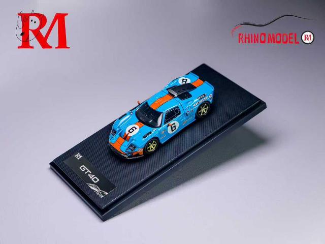 新品 Rhino Model RM 1/64 フォード Ford GT40 Gulf, Boost Gear