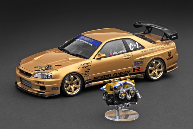 予約 IG3799 イグニッションモデル 1/18 TOP SECRET 34GT-R