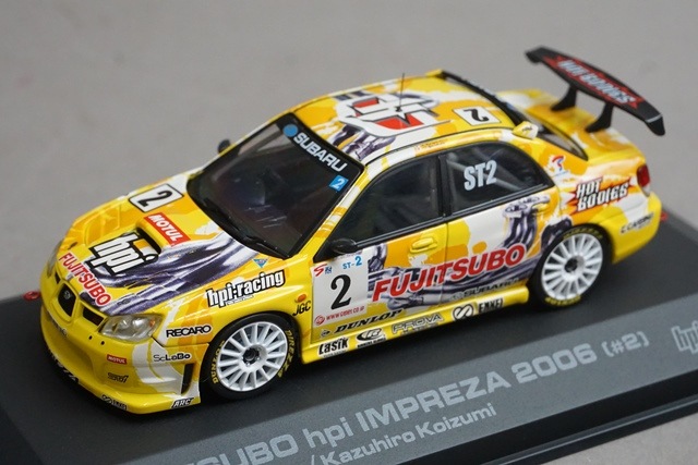 1/43 HPI 948 FUJITSUBO hpi スバル インプレッサ 2006 #2 吉田寿博